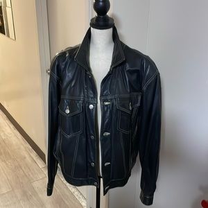 Vintage Unisex Leather Jacket